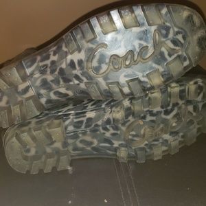 Coach signature rain boots